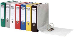 classeur rado brillant  largeur de dos: 80 mm  gris ELBA