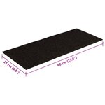 vidaXL Tapis d'escalier autocollants Rectangulaire 15 Pièces 60x25 cm