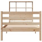 vidaXL Lit bibliothèque sans matelas 100x200 cm bois massif de pin