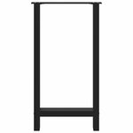 vidaXL Pieds de table de bar Noir 2 pièces 50 x (90-91) cm Acier