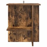 vidaXL Table basse 2 Pièces Chêne fumé 40 x 30 x 49 cm Bois d'ingénierie