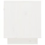 vidaXL Meuble TV Blanc 70x34x40 cm Bois de pin massif