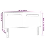 tête de lit vidaXL design simple noir 140 cm en simili cuir