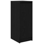 vidaXL Armoire à chaussures chêne noir 29 5x34x76 cm bois d'ingénierie