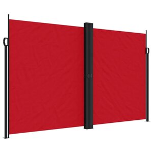 vidaXL Auvent latéral rétractable rouge 200x600 cm