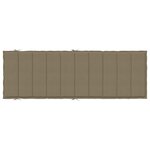 vidaXL Coussin de chaise longue taupe mélangé 186x58x4 cm tissu