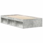 vidaXL Cadre de lit sans matelas gris béton 90x190 cm