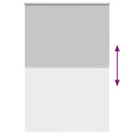 vidaXL Store enrouleur occultant café 145x230 cm largeur du tissu