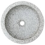 vidaXL Vasque à poser gris rond Φ41x14 cm céramique