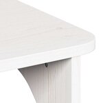 vidaXL Table basse Blanc 80 x 50 x 31 cm Bois massif en pin