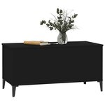 vidaXL Table basse Noir 90x44 5x45 cm Bois d'ingénierie
