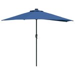 vidaXL Parasol de jardin Azur 294 x 150 x 224 cm tissu