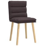 vidaXL Chaises à manger lot de 2 marron foncé tissu
