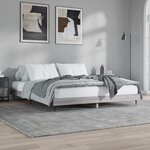 vidaXL Cadre de lit sans matelas sonoma gris 160x200cm bois ingénierie