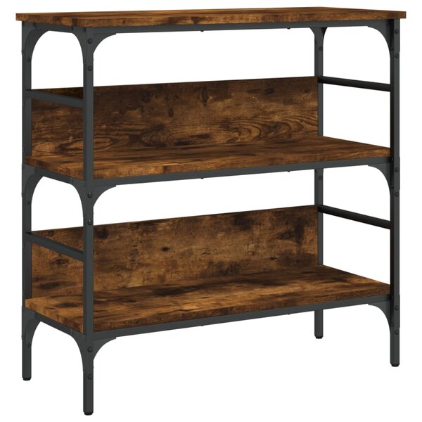 vidaXL Table console chêne fumé 75x32x75 cm bois d'ingénierie