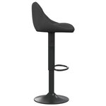 vidaXL Tabourets de bar lot de 2 noir velours