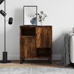 vidaXL Buffet Chêne fumé 60x35x70 cm Bois d'ingénierie