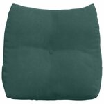 vidaXL Coussin de Dos Vert foncé 45 x 24 x 50 cm Velours