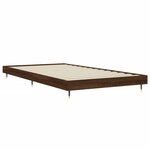 vidaXL Cadre de lit sans matelas chêne marron 90x190cm bois ingénierie