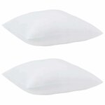 vidaXL Couette avec oreiller 3 Pièces Blanc Microfibre