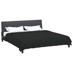 vidaXL Duvet d'été simple Noir 220 x 200 cm Microfibre