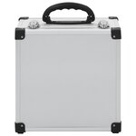 vidaXL Étui de CD pour 40 CD Aluminium ABS Argenté