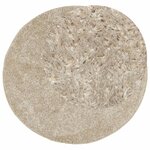 vidaXL Tapis ISTAN à poils longs aspect brillant beige Ø 160 cm