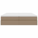 vidaXL Lit avec rangement et matelas Cappuccino 200 x 200 cm