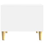 vidaXL Table basse Blanc brillant 90 x 50 x 40 cm Bois d'ingénierie