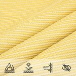 vidaXL Parasol en PEHD rectangulaire 4 x 6 m Beige