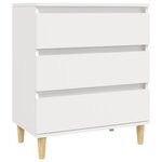 vidaXL Buffet Blanc 60x35x70 cm Bois d'ingénierie
