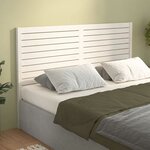 vidaXL Tête de lit Blanc 126x4x100 cm Bois massif de pin
