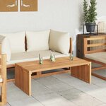 vidaXL Table d'appoint de jardin Empilable Marron 110 x 55 x 35.5 cm