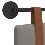 vidaXL Tête de lit suspendue Taupe PU antique