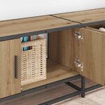 vidaXL Meuble TV chêne artisanal 240 x 35 x 41 cm Bois d'ingénierie