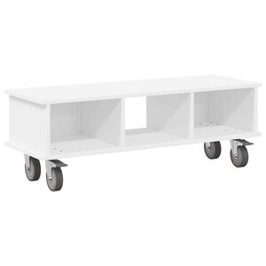 vidaXL Meuble TV Blanc 100 x 35 x 35 cm Bois d'ingénierie