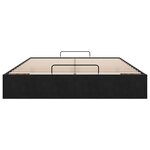 VidaXL Cadre de lit ottoman sans matelas noir 140x200 cm velours