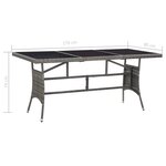 vidaXL Ensemble à manger de jardin 9Pièces Résine tressée Anthracite gris