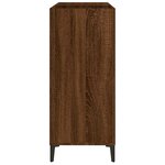 vidaXL Armoire à disques chêne marron 84 5x38x89 cm bois d'ingénierie