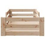 vidaXL Cadre de lit sans matelas 75x190 cm bois de pin massif