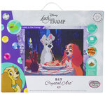 Tableau à diamanter disney 40x50 cm la belle et le clochard