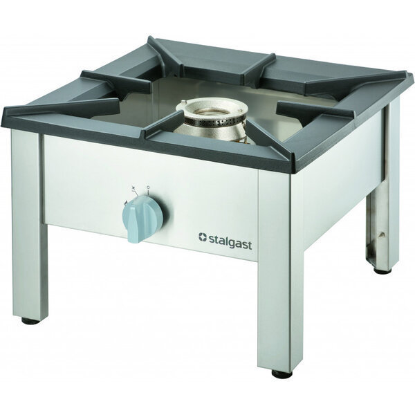 Réchaud à gaz professionnel sur pied 1 brûleur 11 kw - g30 - stalgast -  - acier inoxydable 567x640x394mm