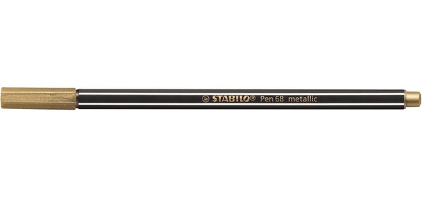 Stylo feutre Pen 68 metallic, or STABILO