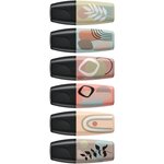 Présentoir Stabilo Boss Mini Naturevibes avec 50 marqueurs fluorescents - Trait de 2 à 5 mm - Encre à l'eau - Anti-dessèchement - Couleurs assorties