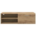 vidaXL Meuble TV chêne artisanal 100.5 x 39 x 30 cm Bois d'ingénierie