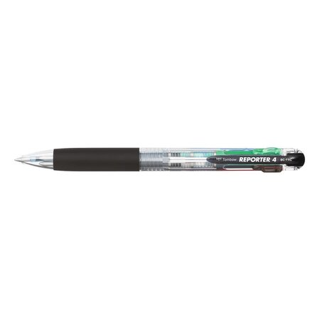 Stylo bille 4 couleurs Reporter 4 noire, bleu, verte et rouge TOMBOW