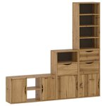 vidaXL Meubles TV 4 Pièces avec rangement ODDA bois de pin massif
