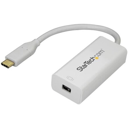 Startech.com adaptateur usb-c vers mini displayport 4k 60 hz - convertisseur usb type-c vers mdp en blanc