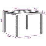 vidaXL Set de Salle à Manger de Jardin 3 Pièces Anthracite