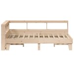 vidaXL Lit bibliothèque sans matelas 120x200 cm bois de pin massif